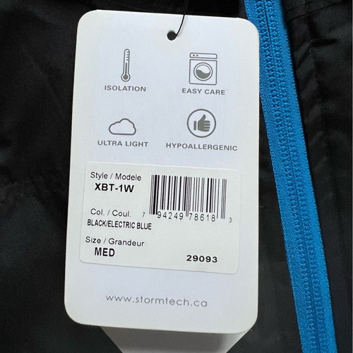 NWT StormTech Women's Bolt Thermal Shell Black Electric Blue size Medium - Picture 6 of 12
