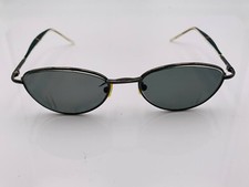 Vintage Swiss 26780 Gunmetal Oval Sunglasses FRAMES ONLY Switzerland