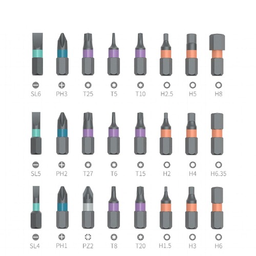 Magnetisches Schraubendreher-Set, 24 in 1 DIY Ratschenschraubendreher-Set, Multi Bit Antrieb Set - Bild 13 von 21