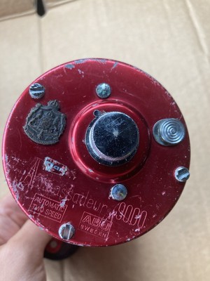 ABU GARCIA AMBASSADEUR 9000, Red. Good Working Condition Serial