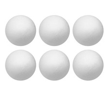Craft Foam Balls 6 Inches Diameter 6-Pack, Smooth Polystyrene Round Foam Ball...