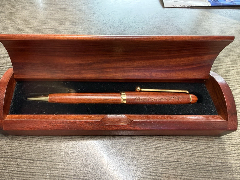 Wooden Pen with Engraved Box… Cisco Systems ePac Advertisement