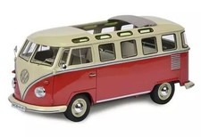 Schuco VW T1b Samba Mini Car 1/43 Red Beige Diecast Model