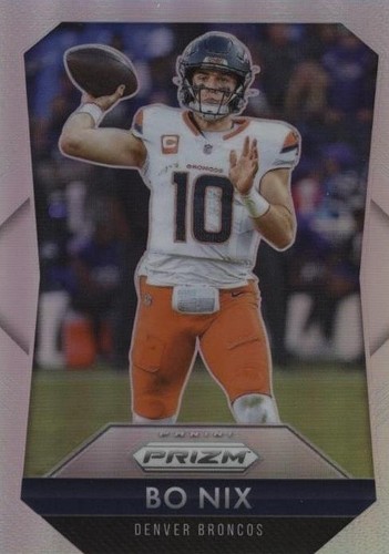 2025 Panini Prizm Football Fractal Bo Nix #13 Green Wave Prizm | eBay