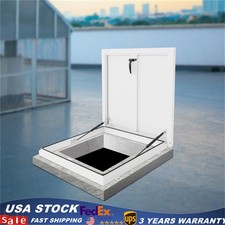 Roof Hatch Aluminum Alloy Roof Access Hatch 23.6 x 23.6in Secure Access Door