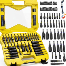 61PCS Magnetic Impact Nut Driver Set, Deep Nut Drivers for Drills Metric & SAE,