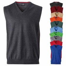 Herren V-Ausschnitt Pullunder, 12 Farben, S -...