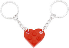 Friendship Gifts Best Friend Keychain Couples Keychain BFF Heart Key Ring Set Bi