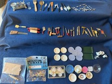 Vintage Dollhouse Utensils Plates Tools Kitchen Items New And Used Mini Lot 1:12