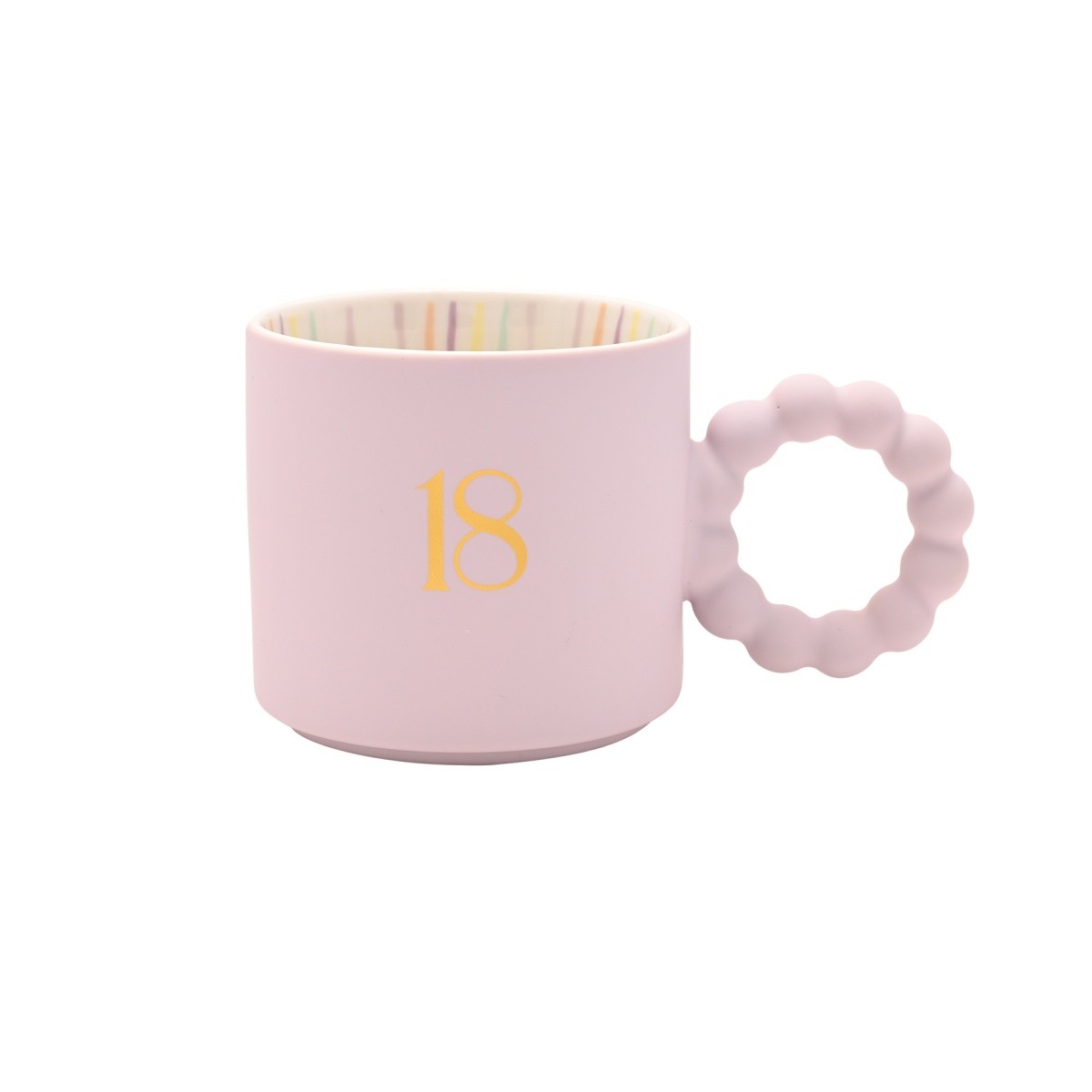 18th Birthday Gift Boxed Mug Bubble Design by Widdop & Co Novelty Gifts for Her