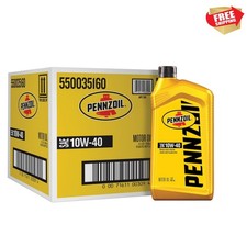 Motor Oil 10W-40 Motor Oil, 1 Quart 6 Pack 45.97 per gallon