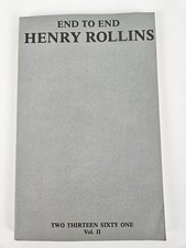1985 HENRY ROLLINS End to End Signed Poetry B...