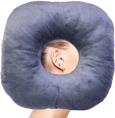 COCEYESE Ear Piercing Pillow for Side Sleepers - Donut Pillow for Ear Pain Relief, Guard
