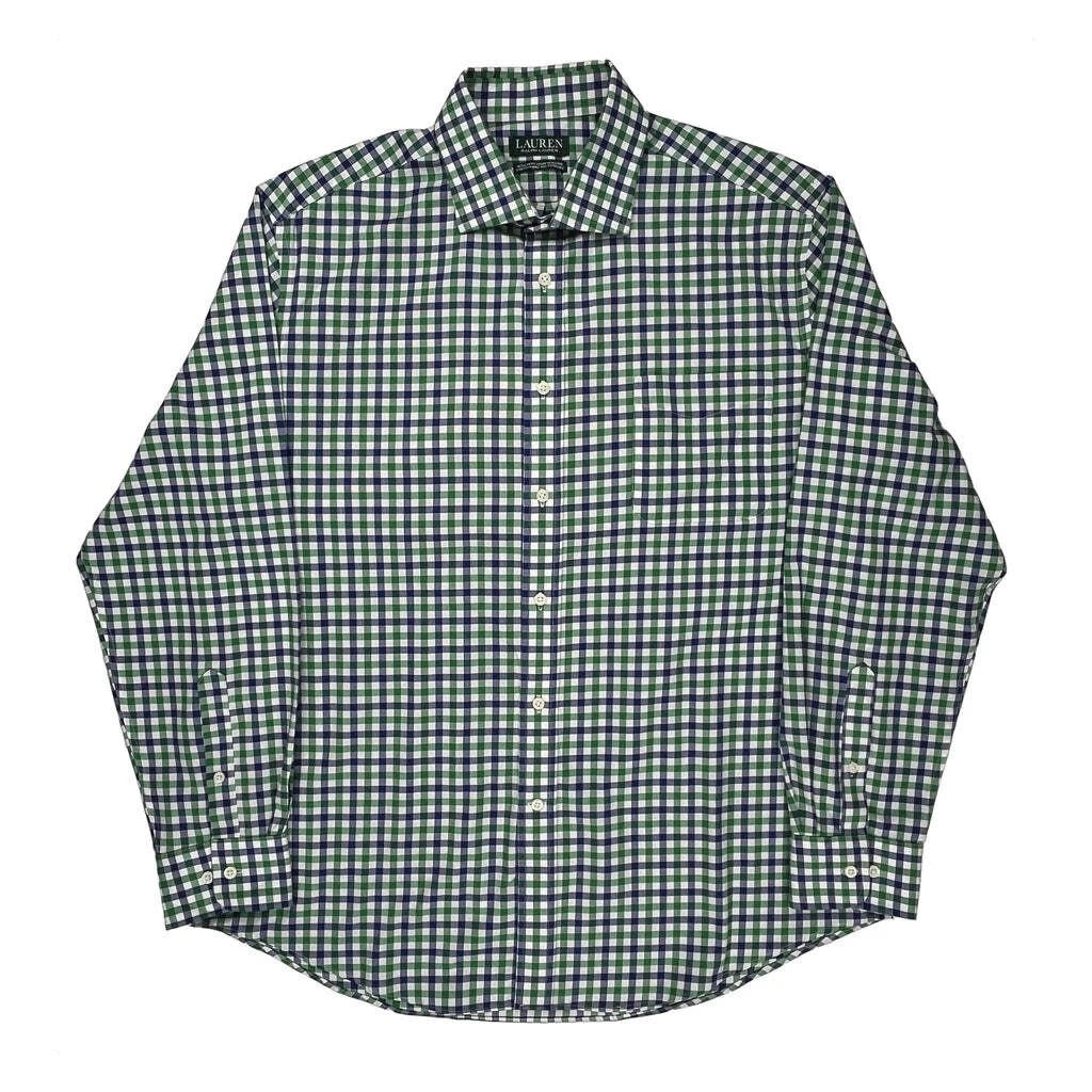 Ralph Lauren Checked Shirt - XL Green Cotton