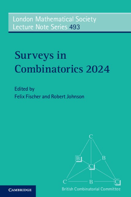 Surveys in Combinatorics 2024 Fischer Johnson Paperback 9781009490535