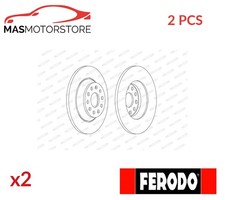 BREMSSCHEIBEN SATZ PAAR HINTEN FERODO DDF2506C 2PCS I FÜR VW GOLF VII,PASSAT