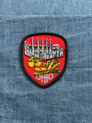 Vintage Ohio Souvenir Patch: Factory & Agriculture Design - State Collectible