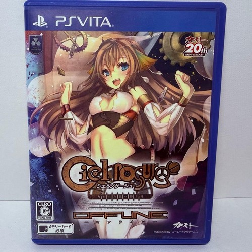Ciel Nosurge PSVita VLJM-35150 case with anime art, purple background, and “20th Anniversary” text.