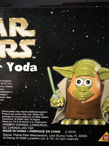 Star Wars Mr Potato Head Mashter Yoda Playskool Parques Disney Star Tours 2009 Nuevo en caja - Imagen 5 de 6