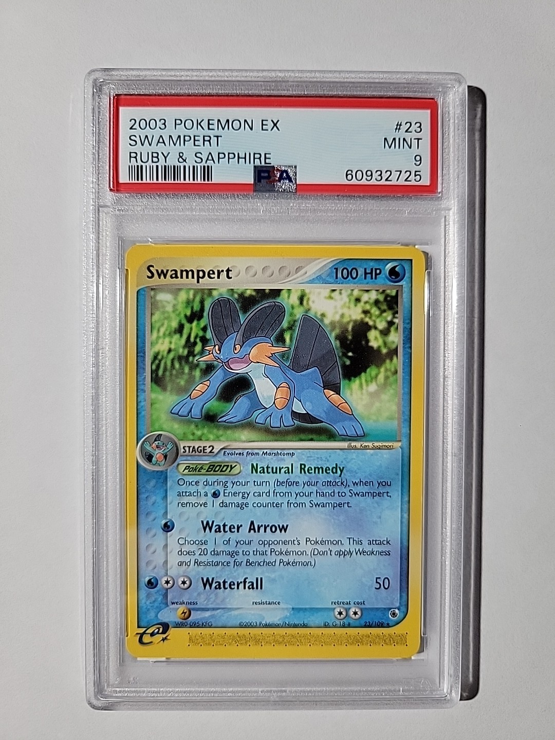 Swampert 23/109 Ruby and Sapphire PSA 9