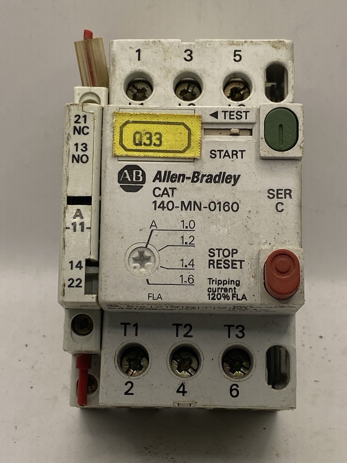 Allen Bradley 140-MN-0160 Ser C Manual Motor Protector