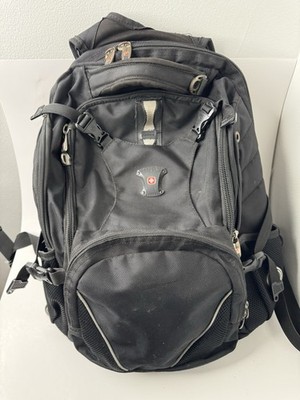 SwissGear Black Laptop Backpack Organizer Travel School Bag EUC