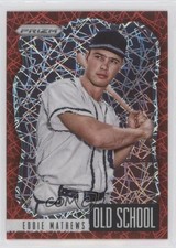 2021 Panini Prizm Old School Red Velocity Prizm Eddie Mathews #OS-4 HOF 0ms2