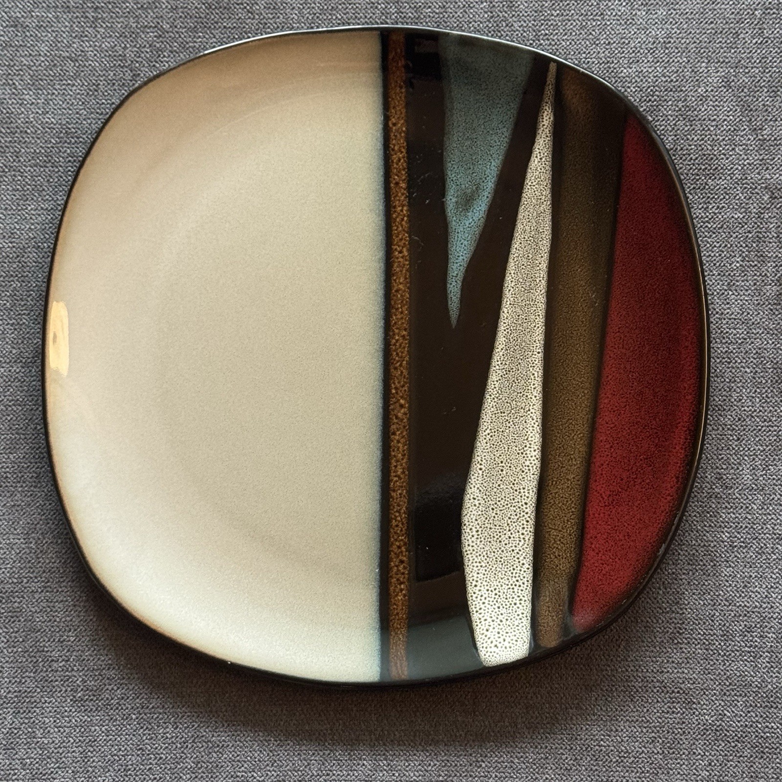 Gibson Elite -Althea- Red Salad Plate - 8 1/2" Rounded Square Replacement