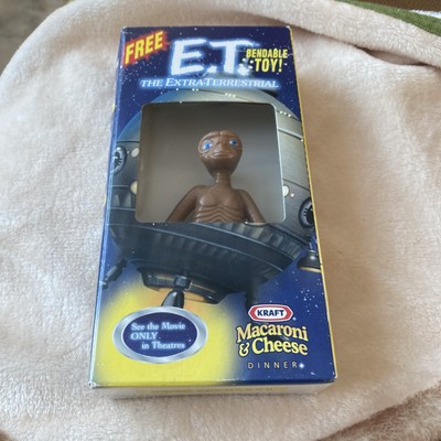 2002 Kraft Macaroni & Cheese E.T. Bendable Toy Movie ET Extraterrestrial in box 