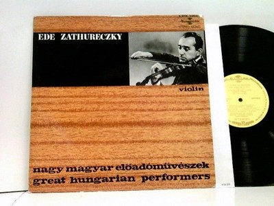 Nagy Magyar Eloadómuvészek - Great Hungarian Performers Zathureczky, Ede: