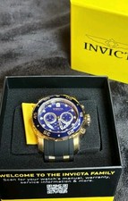 Invicta 6983 Pro Diver SCUBA Men's 48mm Blue Gold Tone Black Quartz Watch