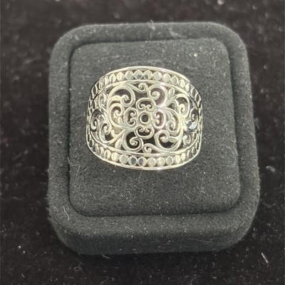 Filigraner Ring Sterlingsilber Größe 8 4,2 g