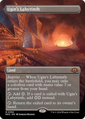 Ugin's Labyrinth (Borderless) NM EN 359 Modern Horizons 3