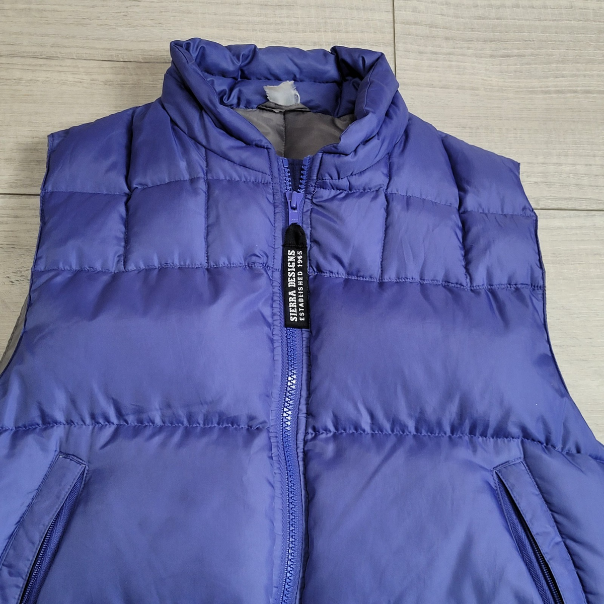 ❄️Vintage Sierra Designs Puffer Vest Unisex S/M Blue Quilted