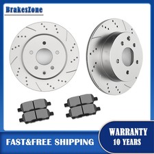 Rear Brake Rotors Ceramic Pads for Infiniti G...