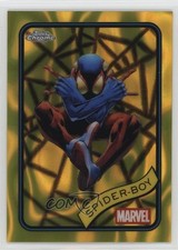 2025 Topps Chrome Marvel Comics Yellow Lava Refractor Spider-Boy #57 0c7w