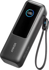 Anker - Laptop Power Bank 25K, 165W, Built-In and Retractable Cables - Black