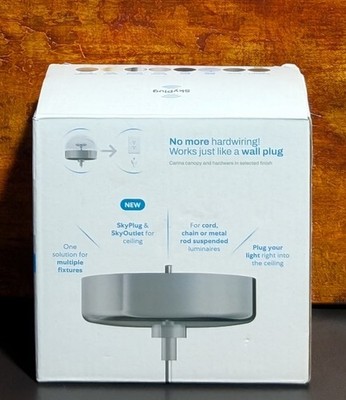 SkyPlug Standard Plug & Play Lighting Base Carina Weathered Brass 5524-WB - NEW