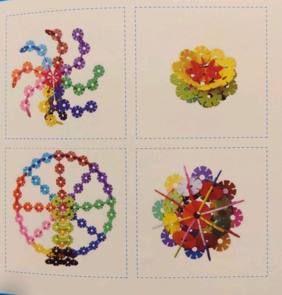 Brain Flakes 360 Piece Interlocking Plastic Disc STEM Set Amosting