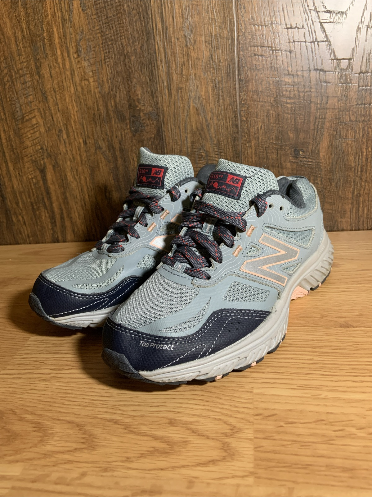 SAOLA New Balance 510v4 grigio rosa navy passeggio corsa escursionismo donna taglia 5 5