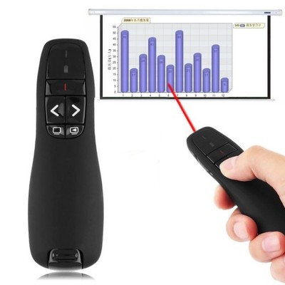 Laser Multimedia Presenter mit USB-Empfänger, 15m Reichweite, schwarz (R400)