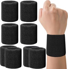 8 Pack Wrist Sweatbands Tennis Wrist Bands Absorbent Sweat Band for Men