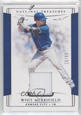 2019 Panini National Treasures 23/99 Whit Merrifield #168 ni4
