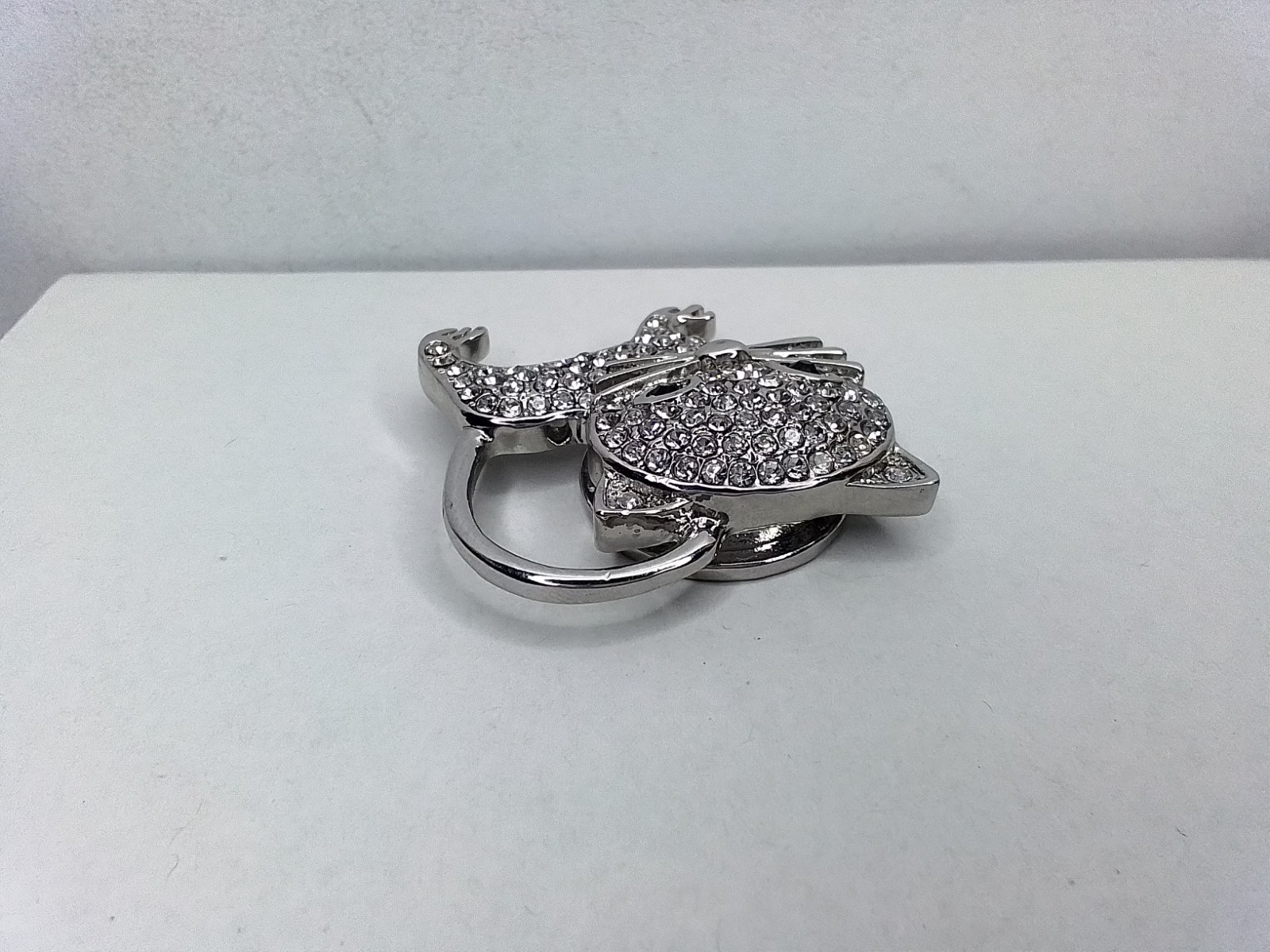 TWO CRYSTAL RINESTONE KITTY CAT & TURTLE MAGNET B… - image 9