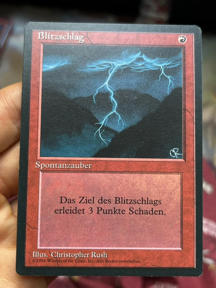 4x German FBB • Lightning Bolt • Unplayed • Mtg (1831) - Image 2 of 4