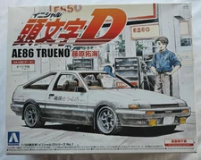 Aoshima 1/32 AE86 TRUENO TAKUMI FUJIWARA (Toyota)  Plastic Model Kit NEW