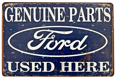 #ad #ad Ford Parts Tin Sign Mustang Fairlane Cobra Mach F 150 Model A Blue Oval W50520 $9.99
