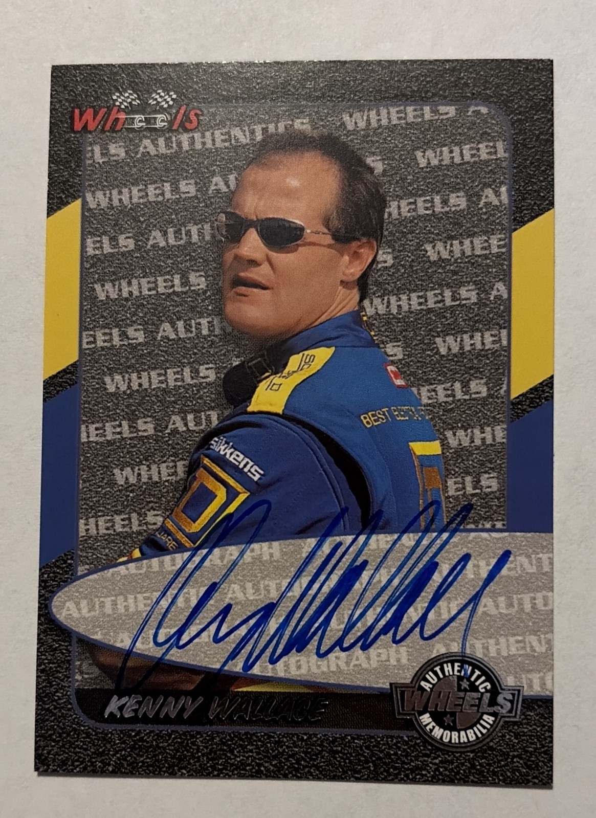 2000 Wheels High Gear - Authentic Autographs Kenny Wallace (AU)