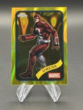 2025 TOPPS CHROME MARVEL OMEGA YELLOW LAVA REFRACTOR #196