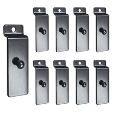Metal Slatwall Utility Hooks, 10pcs Commercial Slatwall Picture Hook Notch Pi...